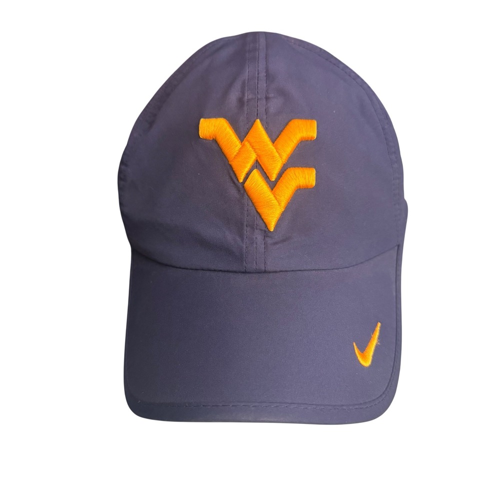 West Virginia Mountaineers WV Nike X NCAA Dri-FIT Adjustable Cap Hat Men's OSFA